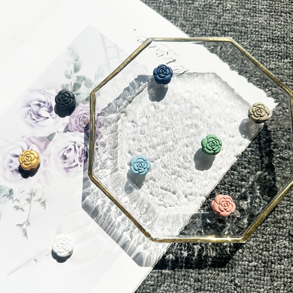 ‌ Secure Elegance Camellia Magnetic Hijab & Scarf Pin (MAC342) - Image 4