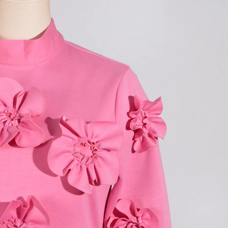 3D Floral Appliqué Maxi Dress(MS356) - Image 8