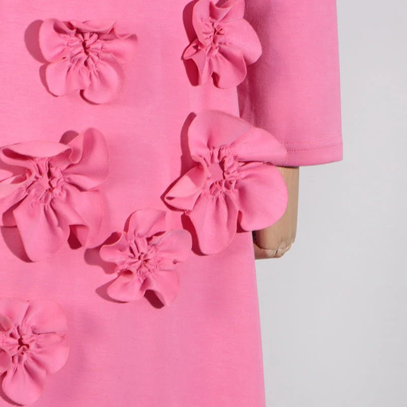 3D Floral Appliqué Maxi Dress(MS356) - Image 9