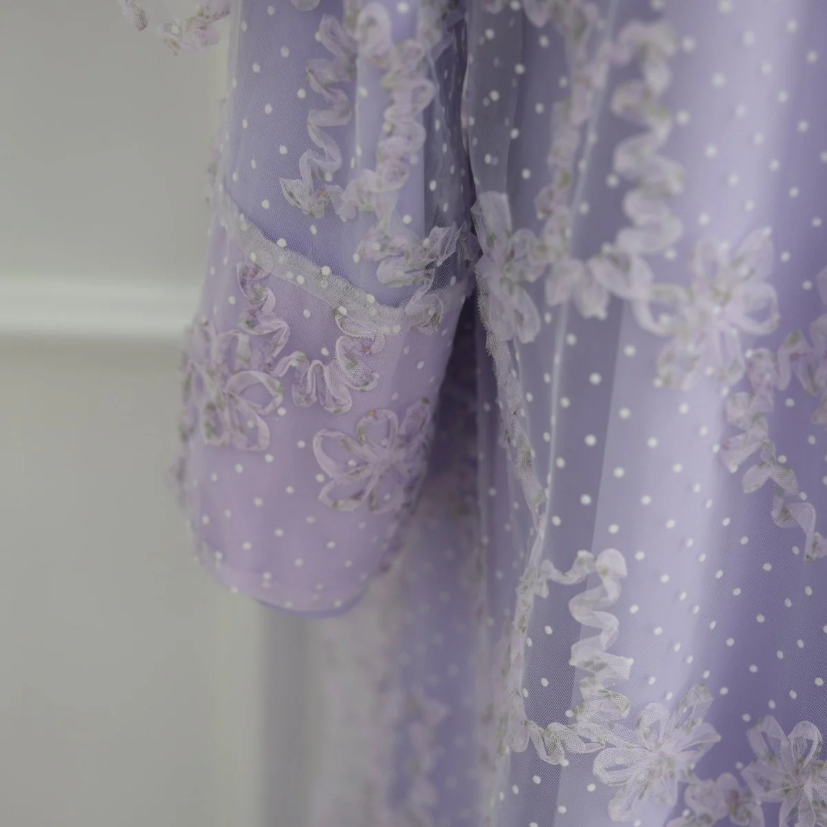3D Floral Mesh Open Abaya (MOA288) - Image 37