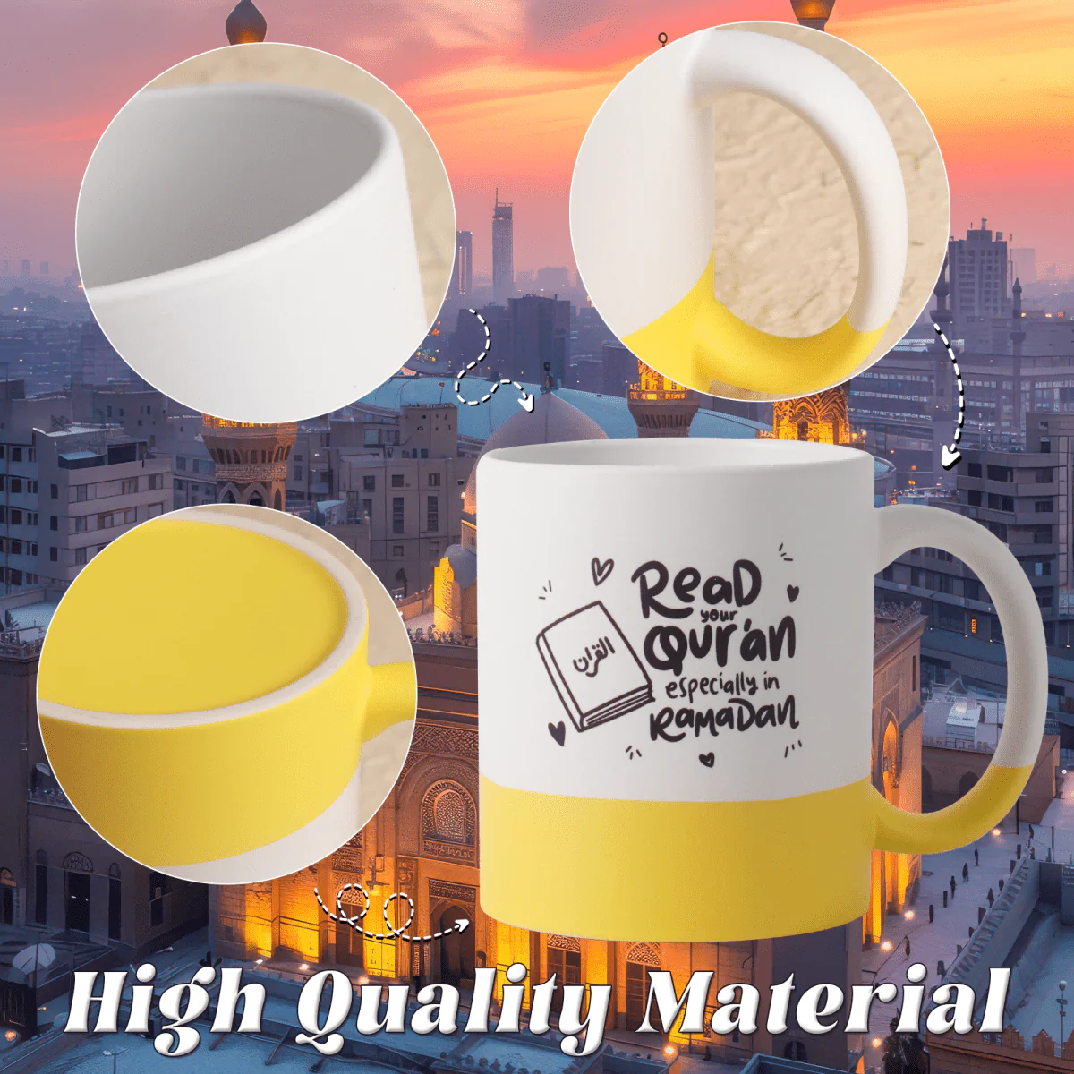 3D Thermal Transfer Printing Pixel-Perfect Muslim Photo Mug Cup(MC01) - Image 27