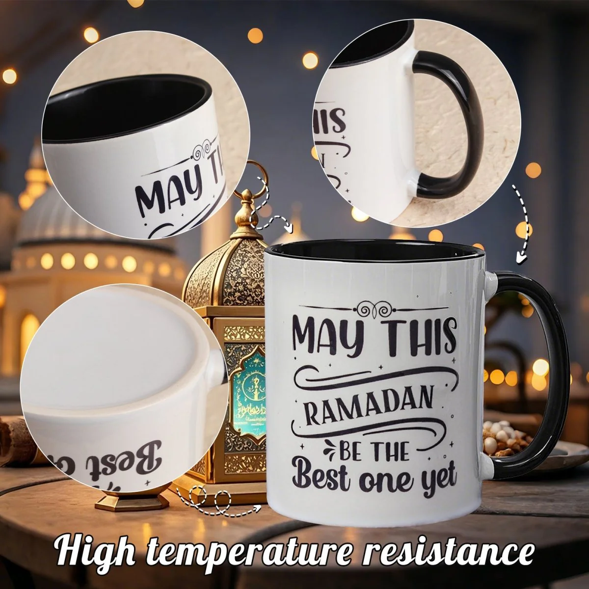 3D Thermal Transfer Printing Pixel-Perfect Muslim Photo Mug Cup(MC01) - Image 43