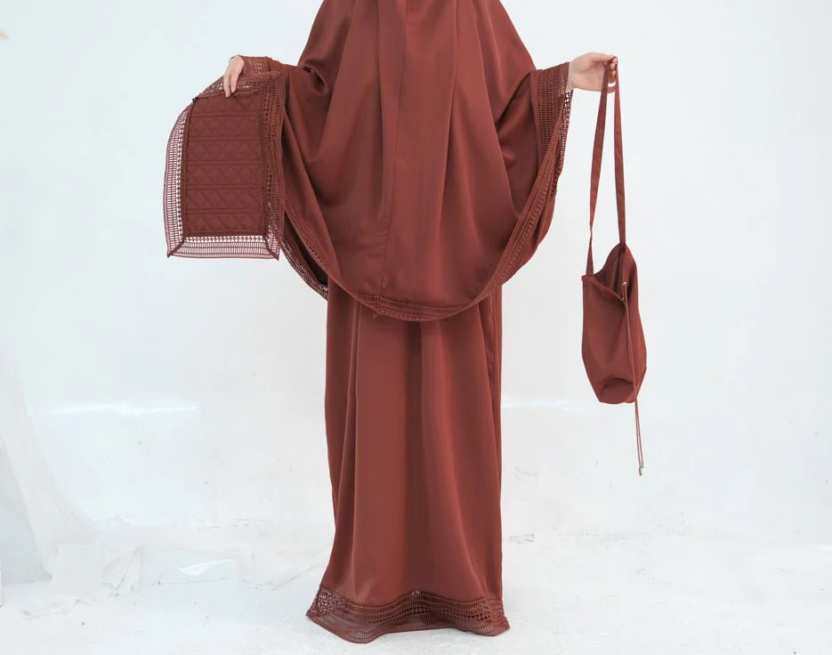 4-Piece Nida Prayer Set with Lace Trim(MK031) - Image 11