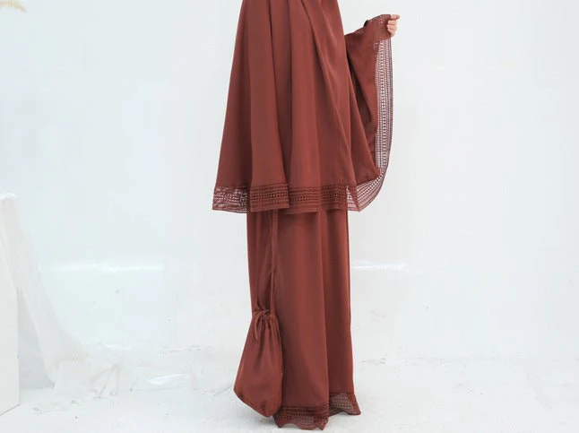 4-Piece Nida Prayer Set with Lace Trim(MK031) - Image 13