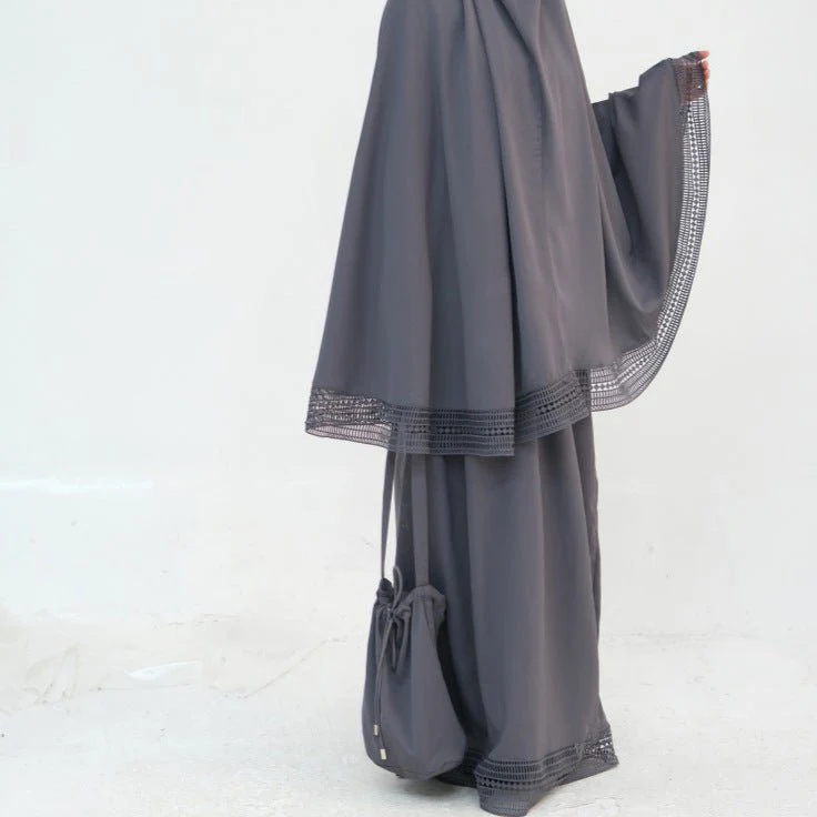 4-Piece Nida Prayer Set with Lace Trim(MK031) - Image 3