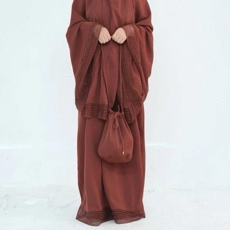 4-Piece Nida Prayer Set with Lace Trim(MK031) - Image 4