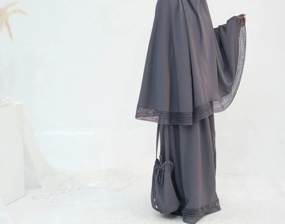 4-Piece Nida Prayer Set with Lace Trim(MK031) - Image 8