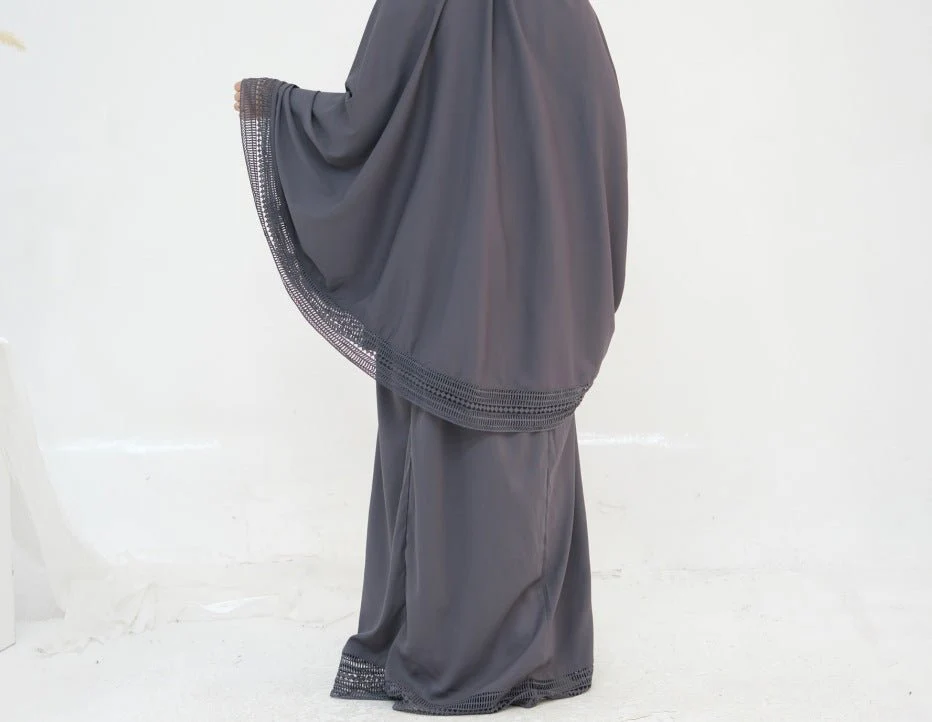 4-Piece Nida Prayer Set with Lace Trim(MK031) - Image 9