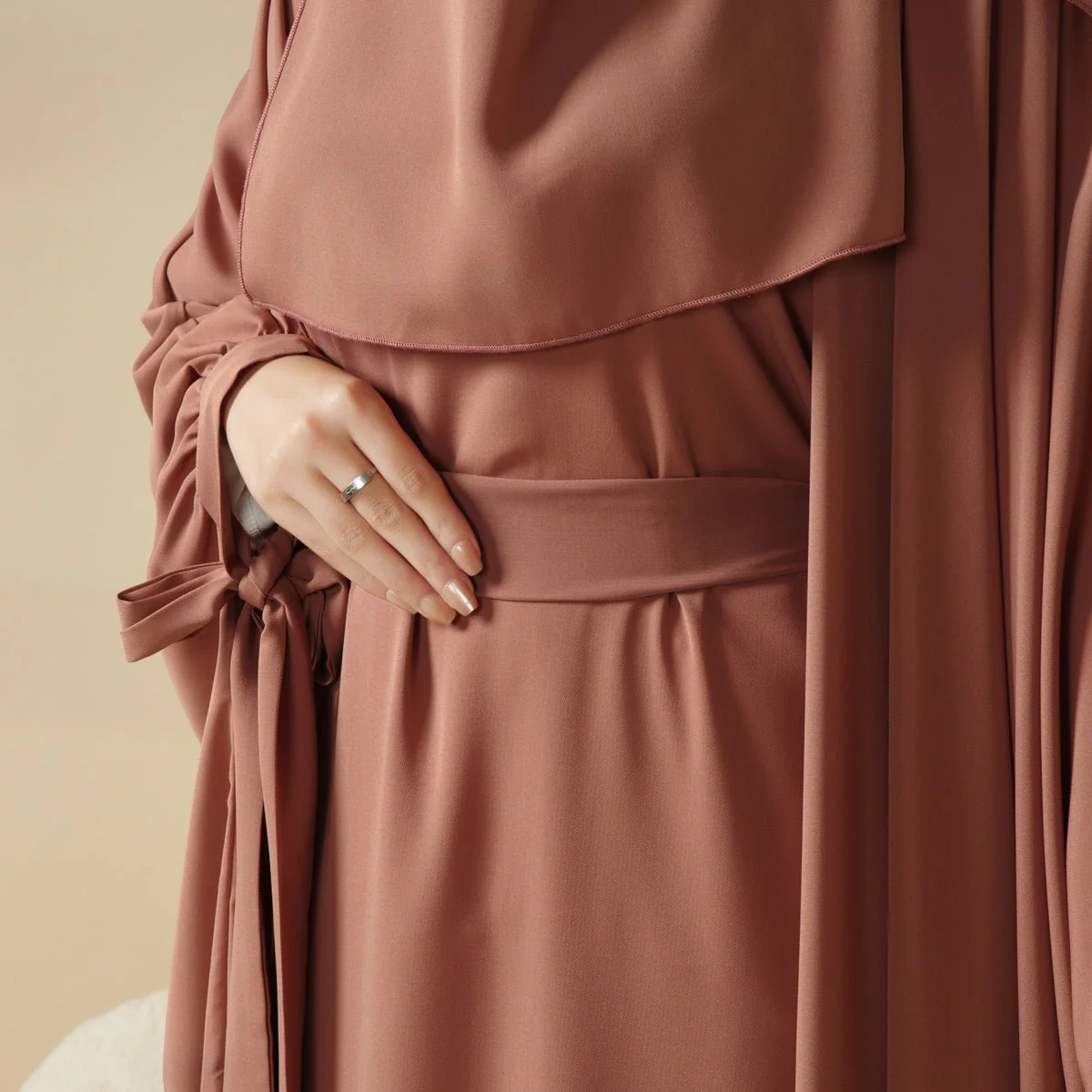 5-Piece Set Farasha Abaya, Premium Farasha Textured Open Abaya (MOA095) - Image 20