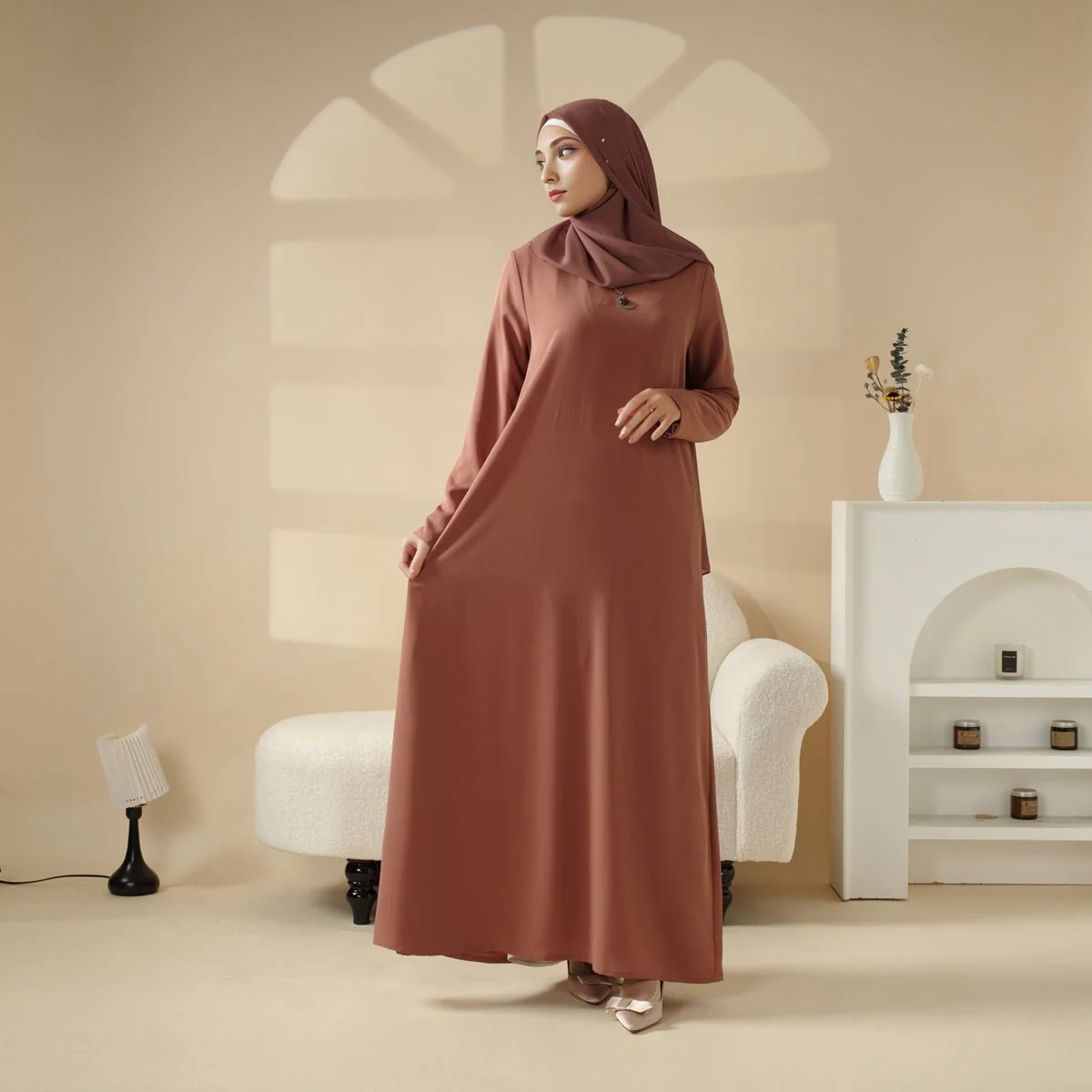 5-Piece Set Farasha Abaya, Premium Farasha Textured Open Abaya (MOA095) - Image 22