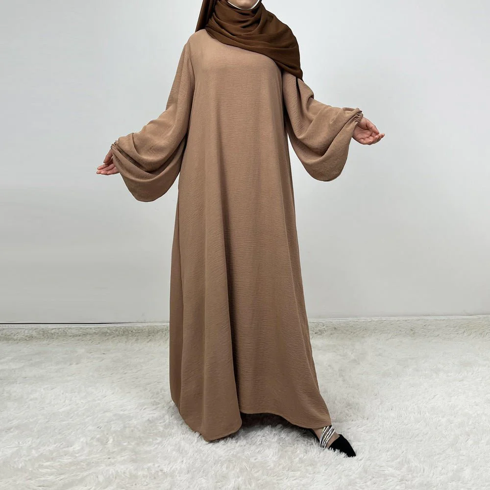 Abaya With Lantern Sleeves Made Of Crepe Material (MA124) - Image 4
