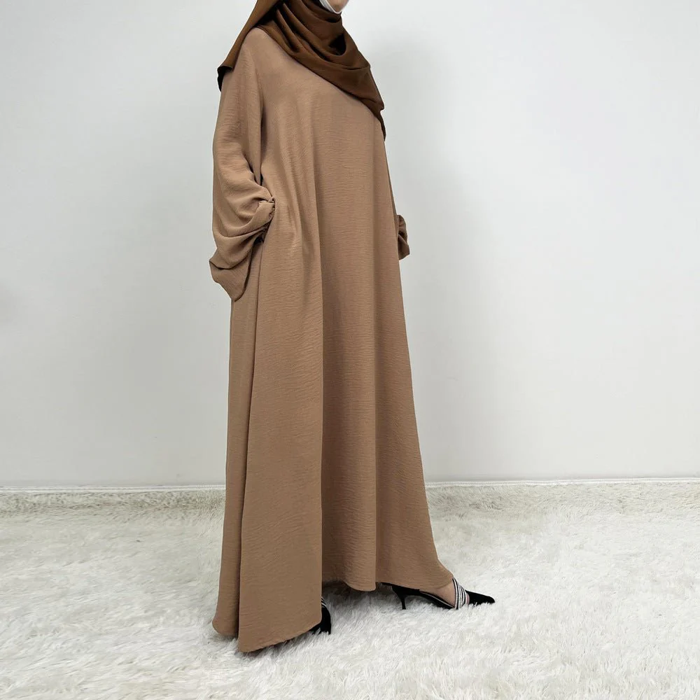 Abaya With Lantern Sleeves Made Of Crepe Material (MA124) - Image 5