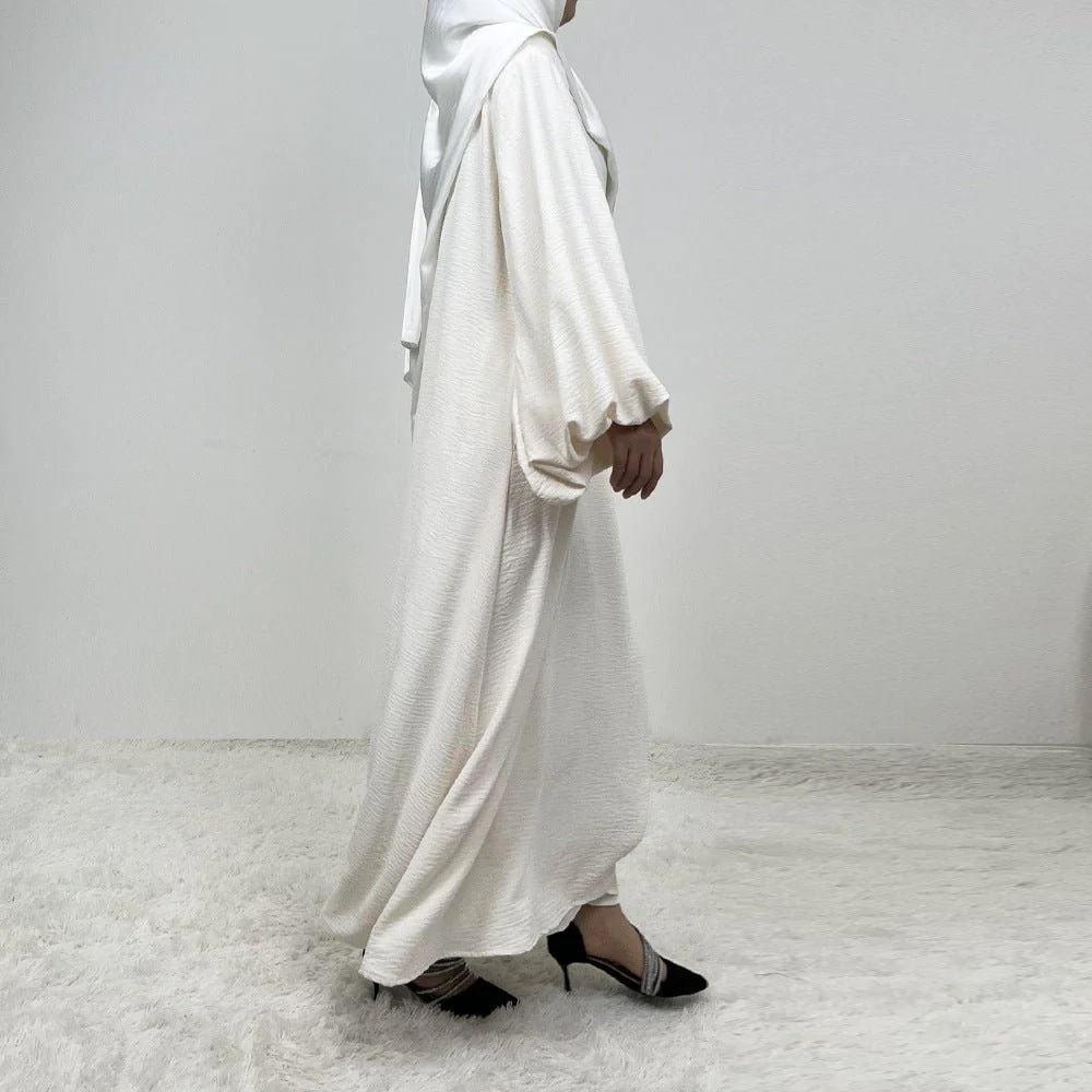 Abaya With Lantern Sleeves Made Of Crepe Material (MA124) - Image 8