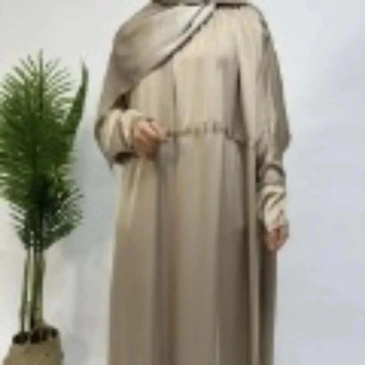 Armani Abaya: Perfect Satin Abaya With A Drawstring (MA039) - Image 12