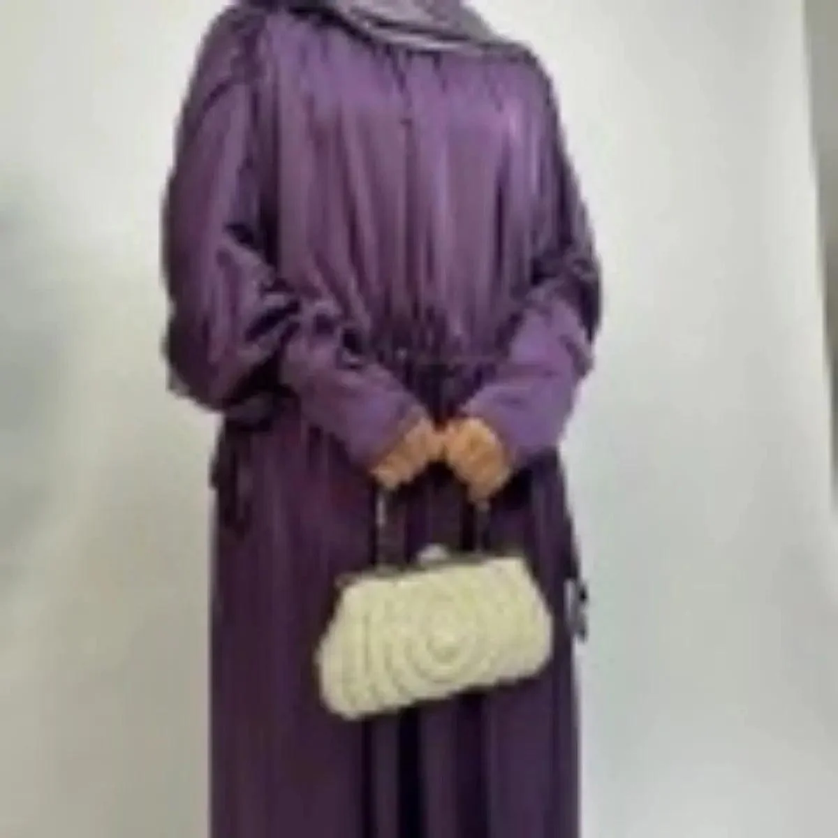 Armani Abaya: Perfect Satin Abaya With A Drawstring (MA039) - Image 13