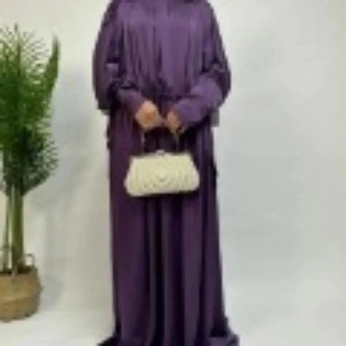 Armani Abaya: Perfect Satin Abaya With A Drawstring (MA039) - Image 6