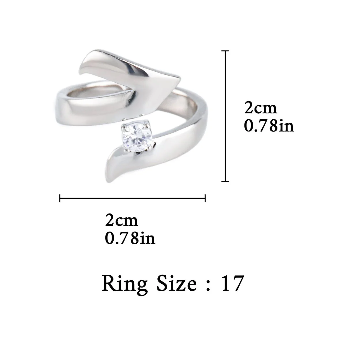 Artisan Asymmetric Diamond Ring Edgy Glamour for Standout Moments (MAC282) - Image 6