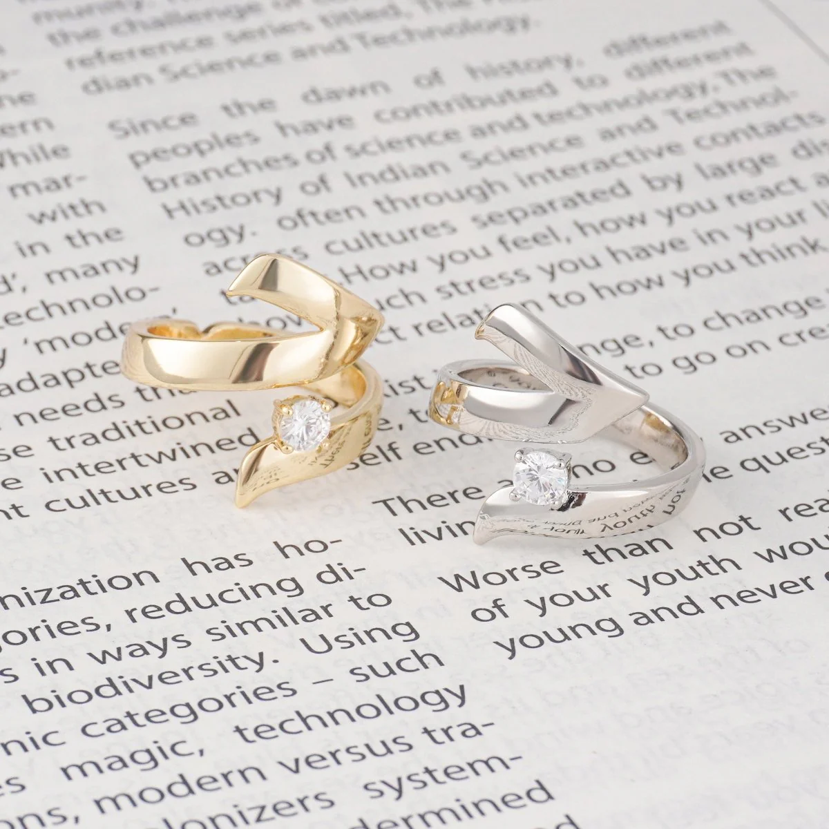 Artisan Asymmetric Diamond Ring Edgy Glamour for Standout Moments (MAC282) - Image 8