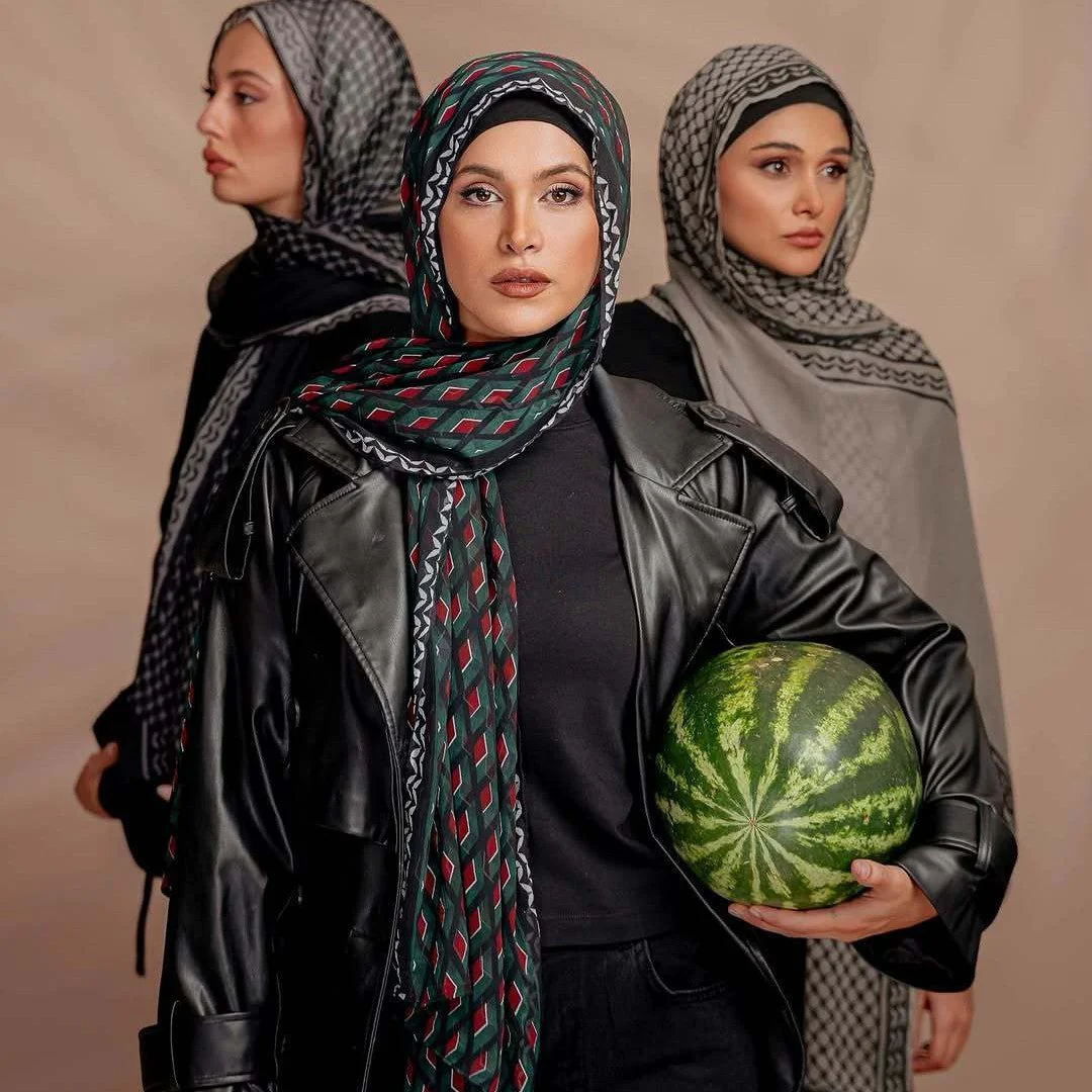 Artisan-Dyed Printed Versatile Hijab‌ (MH169) - Image 4