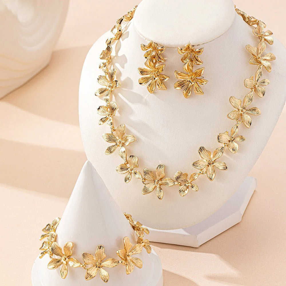 Artisan Floral Coordinating Jewelry Set (MAC326) - Image 2