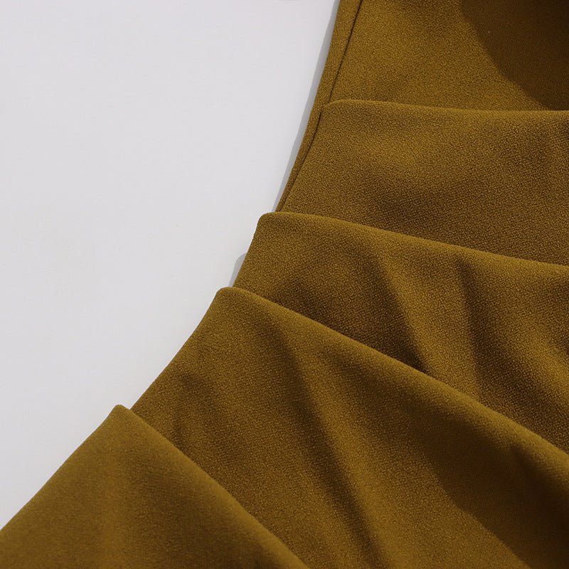 Asymmetric Cape Gown with Back Slit(MS216) - Image 10