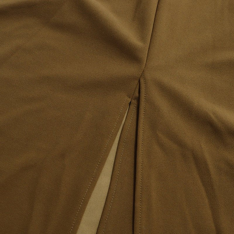 Asymmetric Cape Gown with Back Slit(MS216) - Image 13