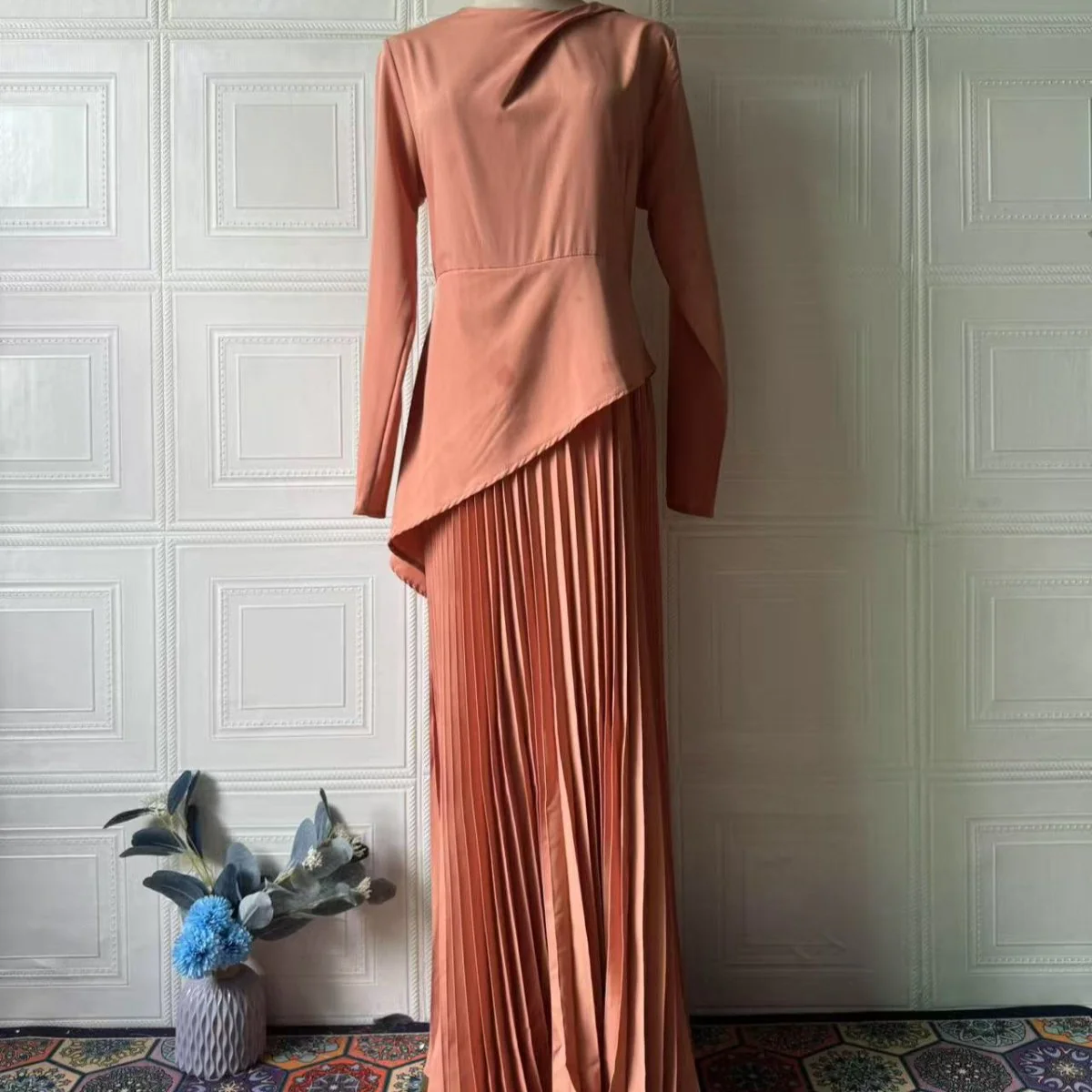 Asymmetric Peplum Dress(MS319) - Image 5