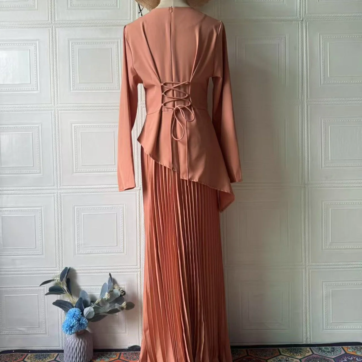 Asymmetric Peplum Dress(MS319) - Image 6