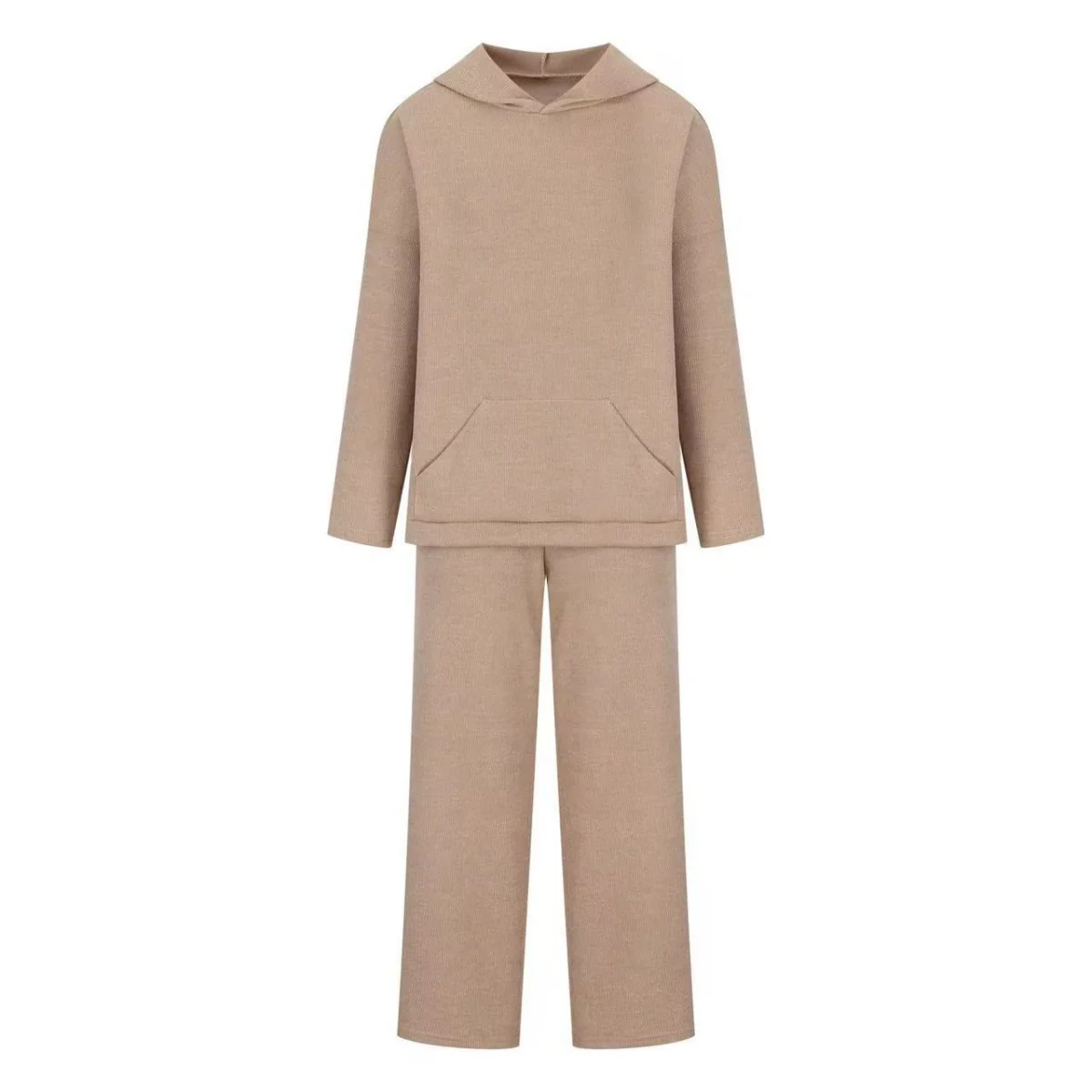 Athletic Hoodie & Pants Set | Wide Sleeve Sweatshirt with Pockets & Drawstring Pants(MS141) - Image 15