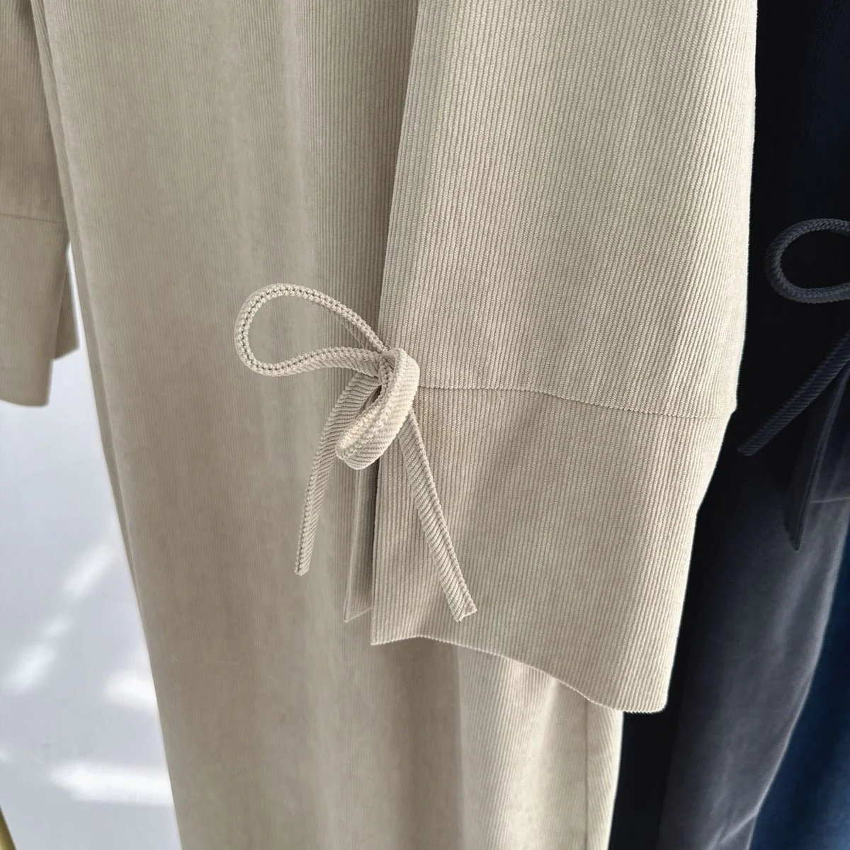 Autumn Bow-Sleeve Corduroy Abaya | Modest Muslim Women's Luxury Wear(MA248) - Image 9