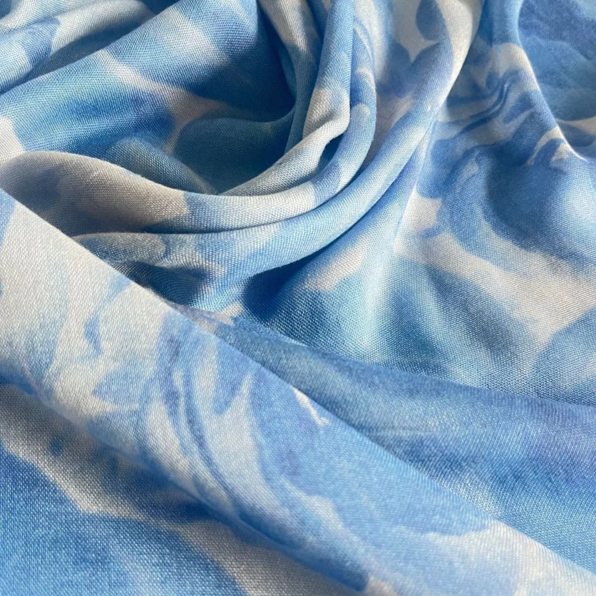 Blossom Watercolor Hijab Versatile Soft Headscarf (MH163) - Image 8