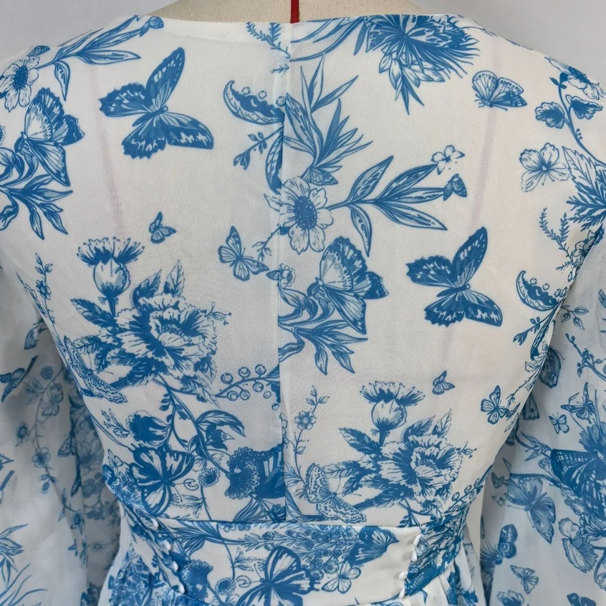 Botanical Print Maxi Dress (MS392) - Image 12