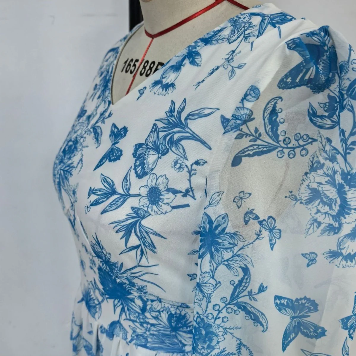 Botanical Print Maxi Dress (MS392) - Image 13