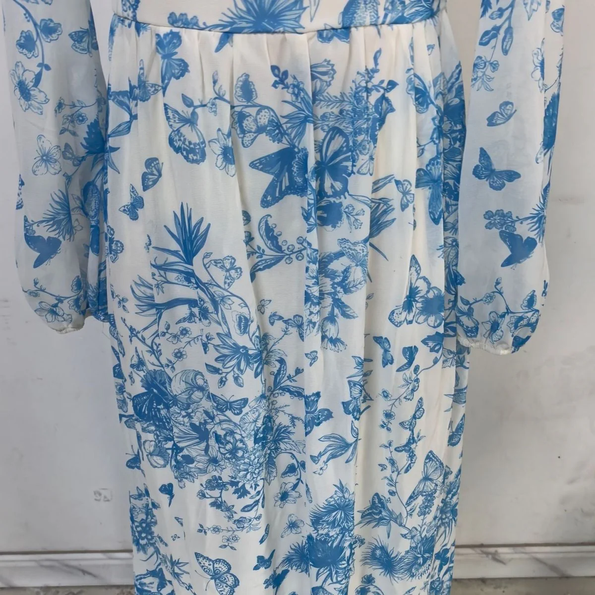 Botanical Print Maxi Dress (MS392) - Image 16