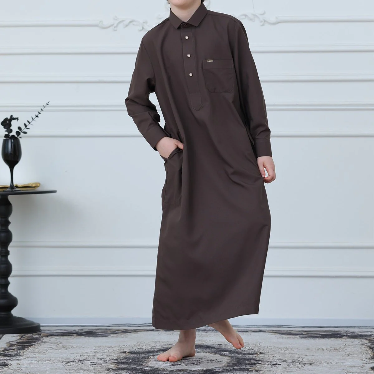 Boys Button-Front Thobe(MKB011) - Image 14