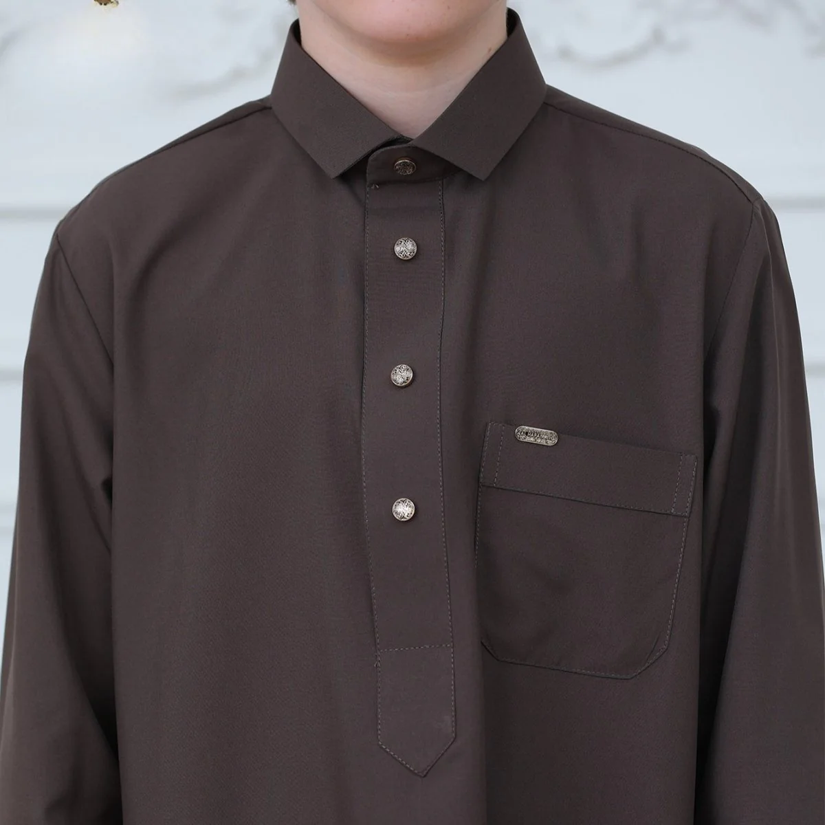 Boys Button-Front Thobe(MKB011) - Image 15
