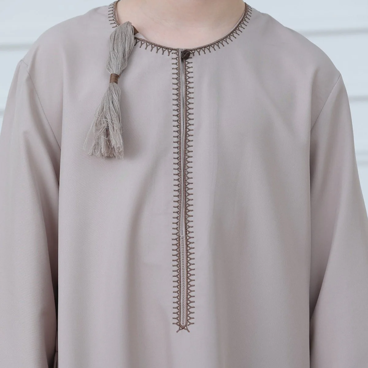 Boys Embroidered Thobe with Tassel Detail(MKB016) - Image 17