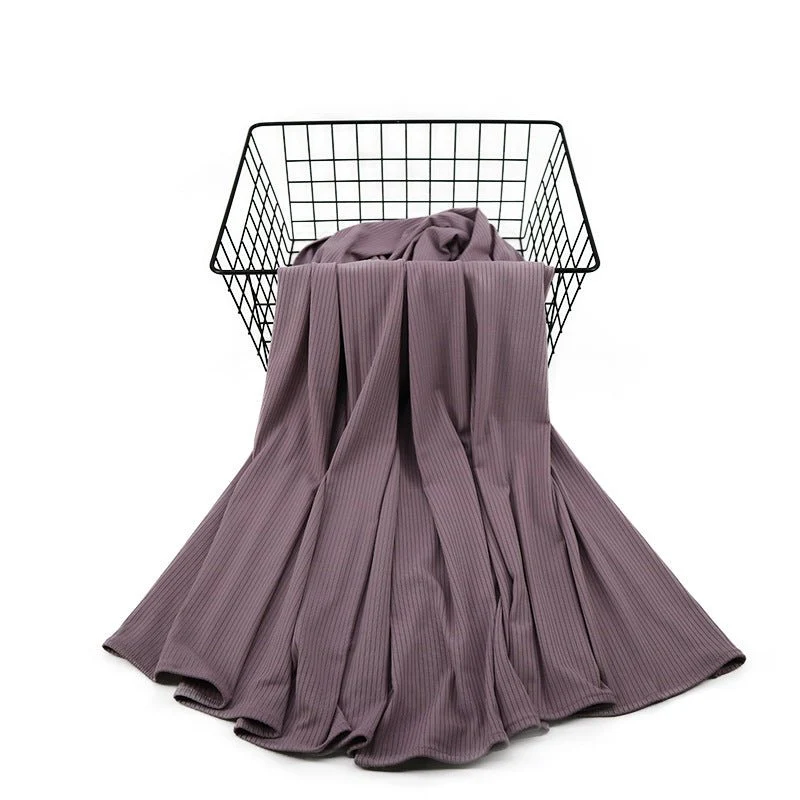 Breathable Stretch Knit Scarf Hijab (MH189) - Image 29
