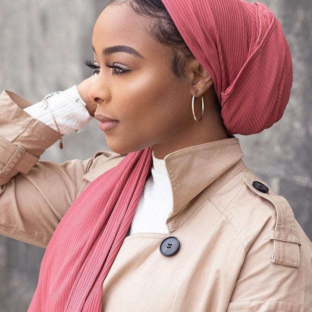 Breathable Stretch Knit Scarf Hijab (MH189) - Image 3