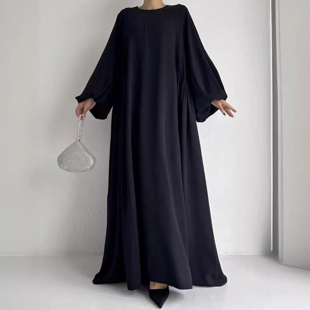 Simple Puff Balloon Sleeve Abaya (MA066) - Image 4