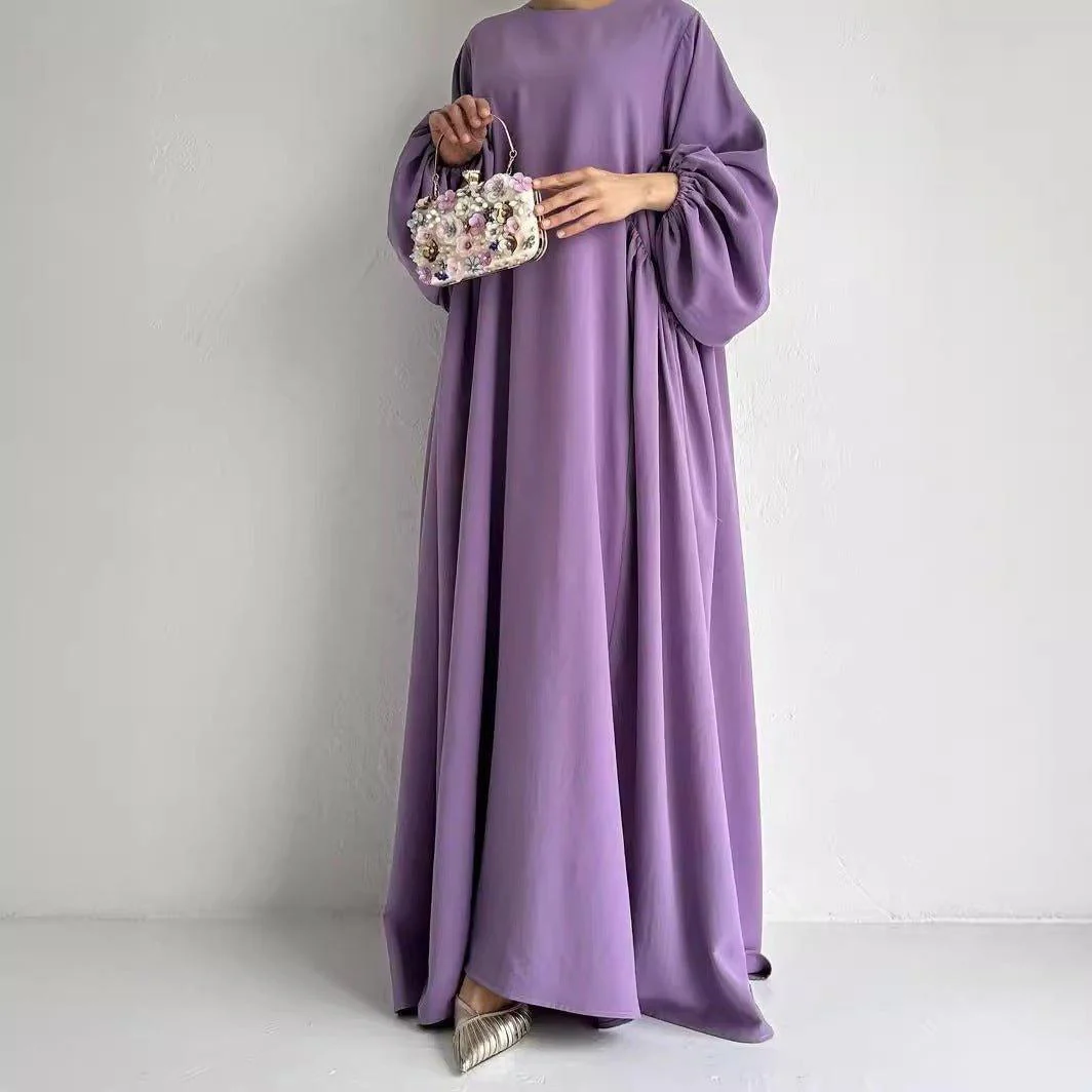 Simple Puff Balloon Sleeve Abaya (MA066) - Image 5
