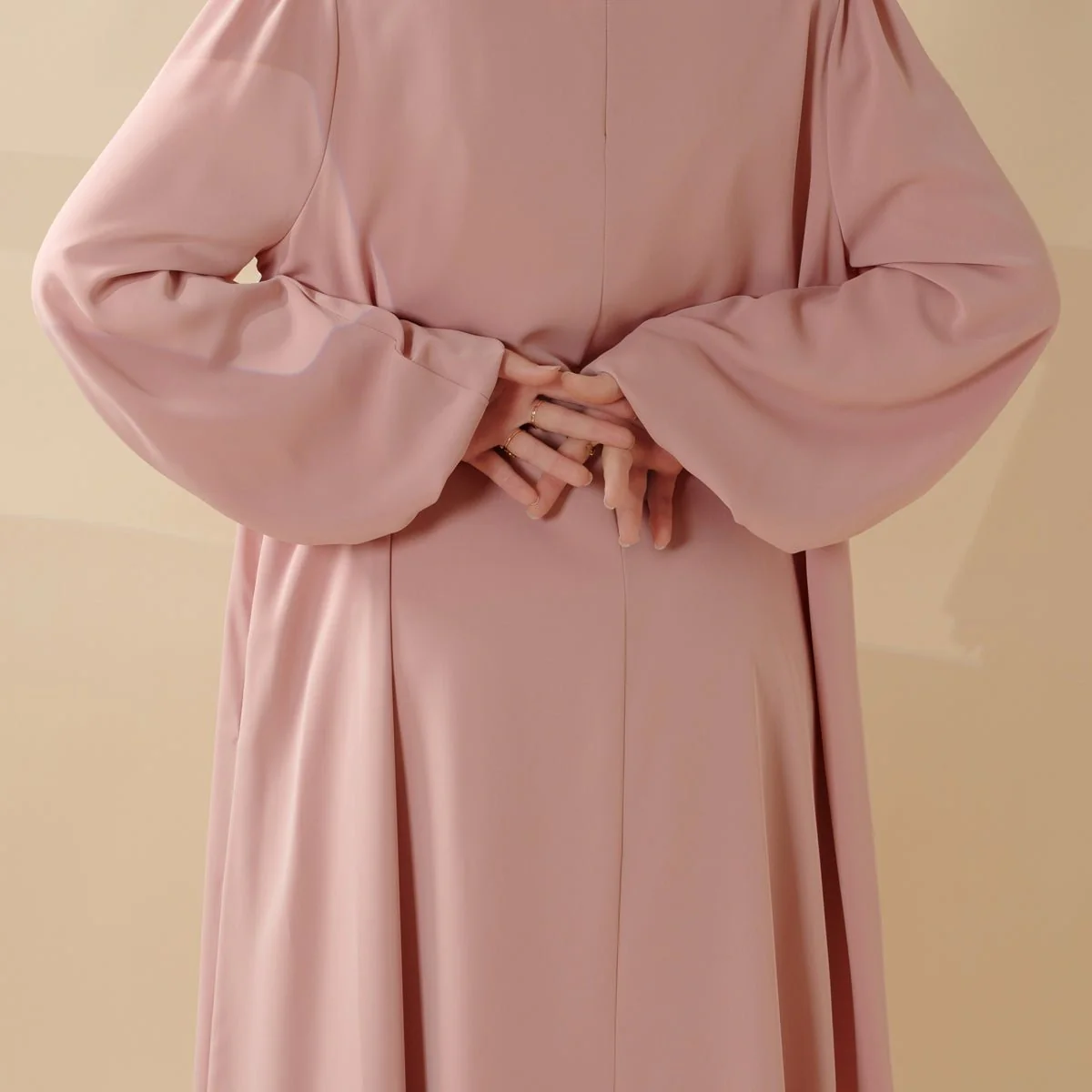 Candy Color Pleated Abaya | Must-have Essential Basic Dress (MA142) - Image 6