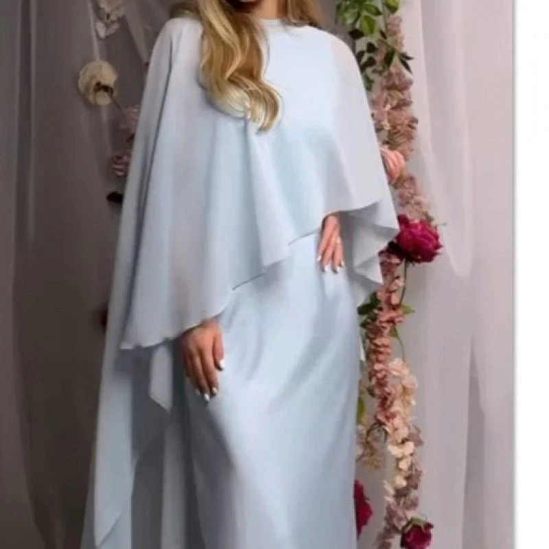 Cape Overlay Abaya Dress(MS320) - Image 5