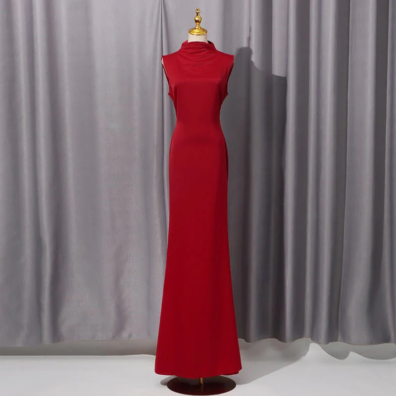 Cape Overlay Dress with Detachable Shawl(MS308) - Image 5