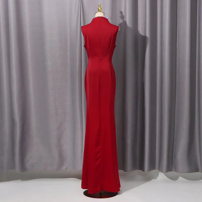 Cape Overlay Dress with Detachable Shawl(MS308) - Image 6