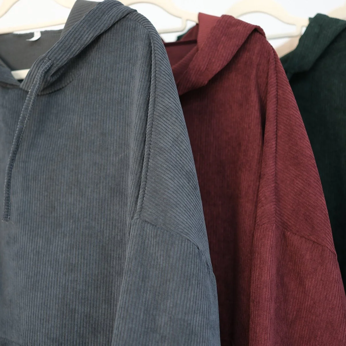Casual Corduroy Hoodie Abaya (MA110) - Image 12