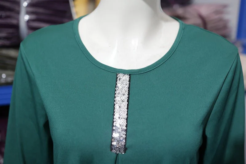 Casual Versatility Abaya with Delicate Sequin Details (MA150) - Image 4
