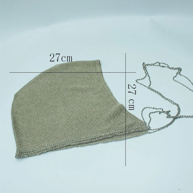 Chain Trim Hijab Cap | Sparkle Knit Balaclava with Chains(MAC375) - Image 13