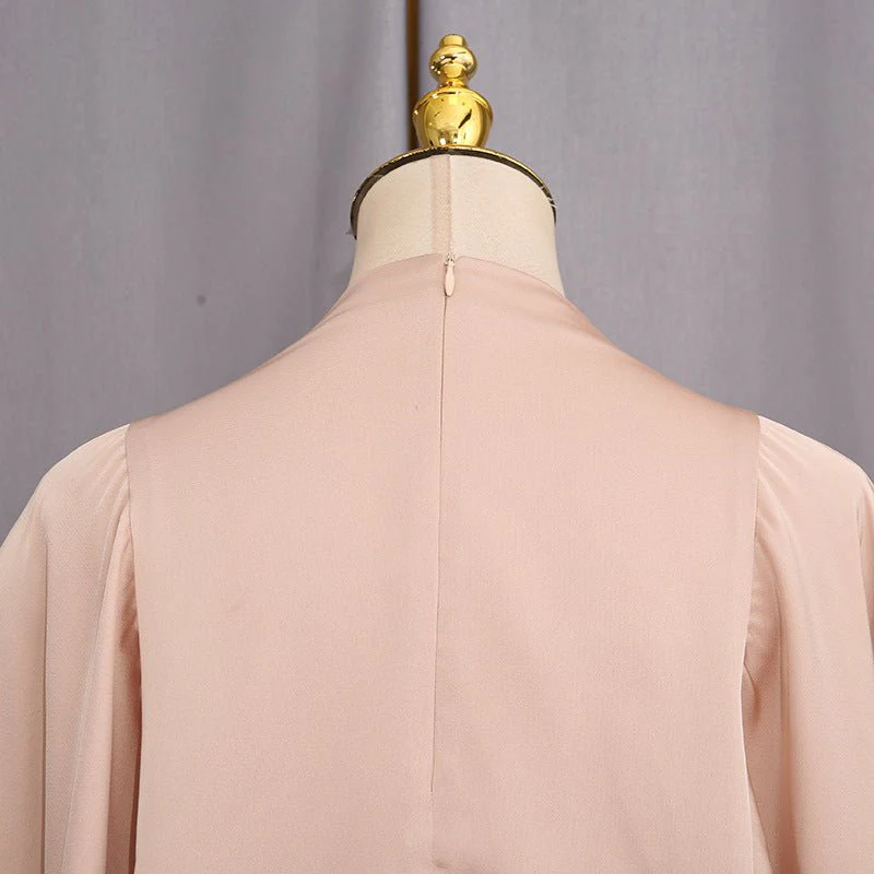 Champagne Satin Cape & Skirt Set(MS314) - Image 11
