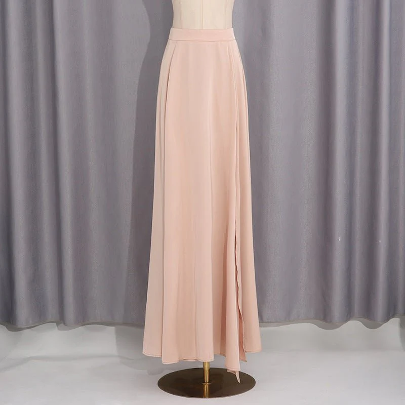 Champagne Satin Cape & Skirt Set(MS314) - Image 6